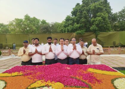 आदरणीय चन्द्रशेखर जी की जयंती पर जन नायक स्थल, दिल्ली में श्रद्धांजलि